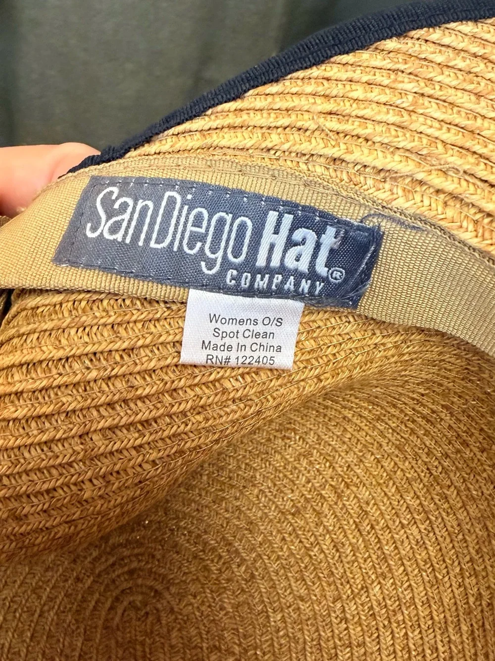 VINTAGE SAN Diego Hat Co. Bow Straw Wide Brim Sun Hat - Picture 5 of 5